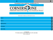 Tablet Screenshot of cornerstoneprimaryhealthcare.com